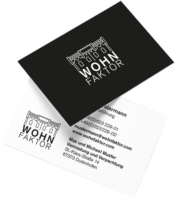 Wohnfaktor Visitenkarten