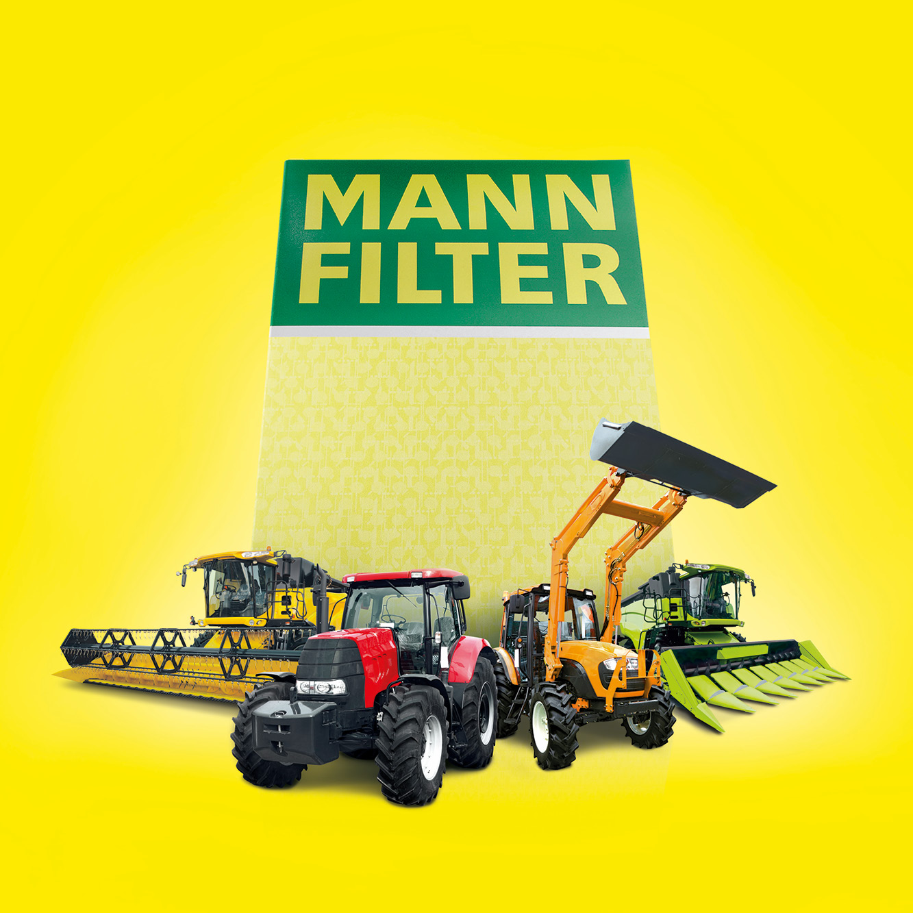 MF-AgricultureKampagne-01 Mann Filter Box vor Landfahrzeugen