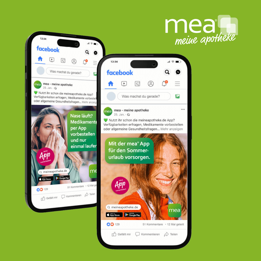 MeaMockups Mockup Mea auf Social Media