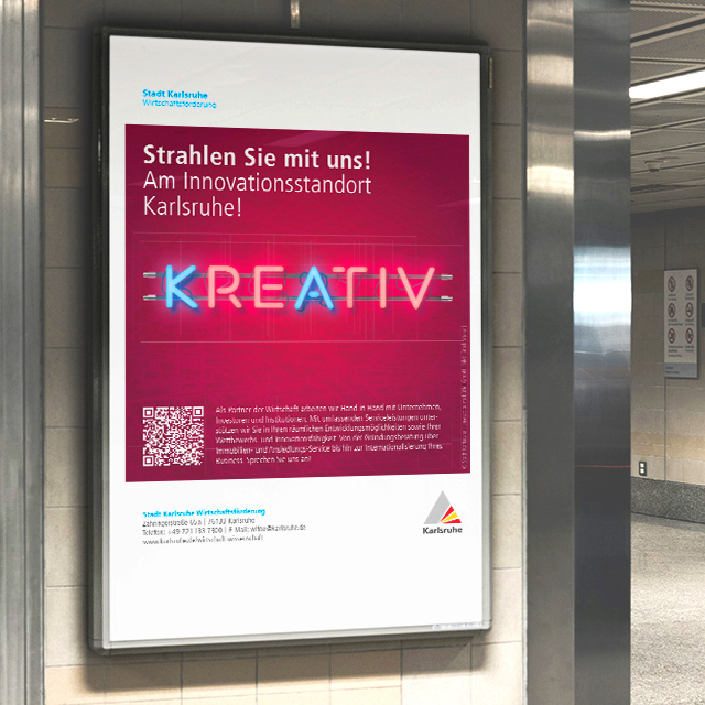 Wifoe_Anzeige3 Kopie 2 Stadt Karlsruhe Leuchtwand
