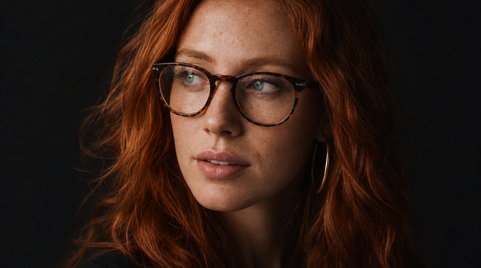 Frau mit Brille